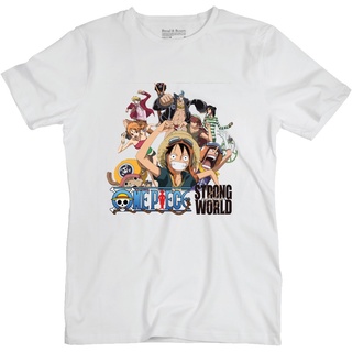 ✔☞▷เสื้อยืดลายOne Piece Strong World
