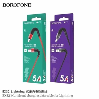 สายชารจ์โทรศัพท์ รุ่น BX 32 BOROFONE #ชารจ์เร็ว5A#ราคาถูก#คุณภาพดี