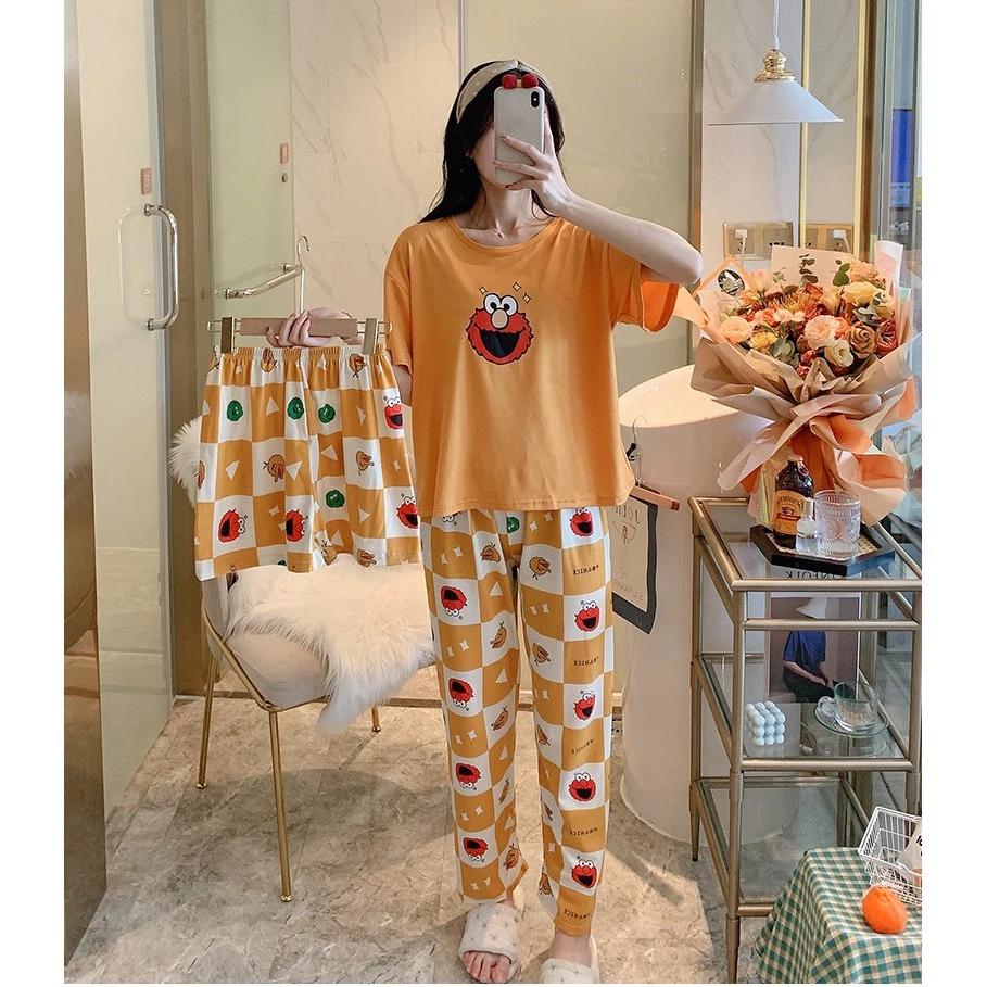 ✺♤™🐰 พร้อมส่ง ชุดนอน เชตชุดนอน 3 ชิ้น ชุดนอนลายการ์ตูน เชตชุดนอน ชุดนอนผู้หญิง ชุดนอนไม่ได้นอน ผ้านิ่มเด้ง thumbnail 6