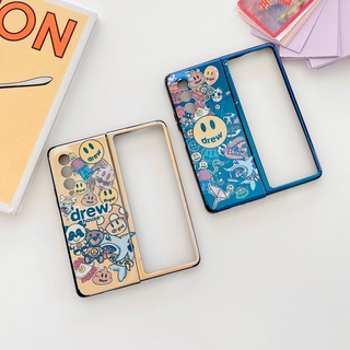 เคส Galaxy Z Fold 3 5G Soft Cartoon Smiley Blue Light Silicone Samsung Galaxy Z Fold3 5G full cover