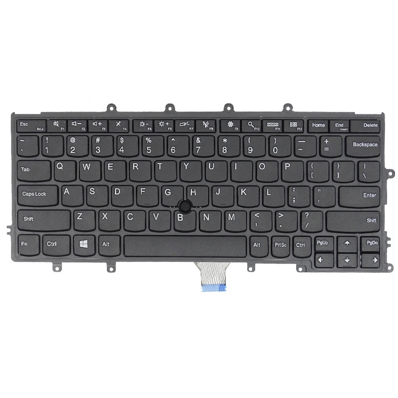 คีย์บอร์ดโน้ตบุ๊ก US สําหรับ Lenovo ThinkPad X240 X240S X250 X250S X260 X270 04Y0900 04Y0938 04X017 04X0213 04X0177 #8