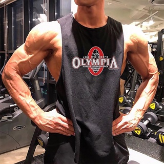 ใหม่เสื้อกล้ามแฟชั่นสําหรับผู้ชายผ้าฝ้ายแขนกุดเหมาะกับการออก…