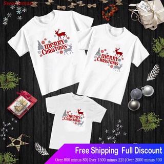 Swordsman เสื้อยืดยอดนิยม ชุดครอบครัวเสื้อยืดลายสก๊อต Merry Christmas 1 ชิ้น Popular T-shirts 471