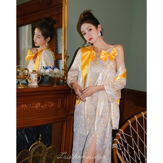 &lt;พร้อมส่ง&gt;「สินค้าลิขสิทธิ์แท้」Iris Homewear  Silk series IHW005 Canary set *รบกวนอ่านก่อนสั่งซื้อนะคะ* ชุดนอนผู้หญิง