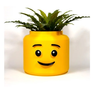 หัวเลโก้สำหรับปลูกต้นไม้ในร่ม Lego Head Planter เพิ่มความเก๋ ตกแต่งบ้าน