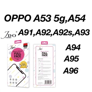 ฟิล์มกระจกเต็มจอใส oppo รุ่น a53 5g,a54,a91,a92,a92s,a93,a94,a95,a96