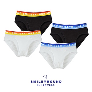 กางเกงในชาย กางเกงในขาสั้น สีขาว สีดำ ผ้า cotton spandex SMILEYHOUND INNERWEAR รุ่น CU2106