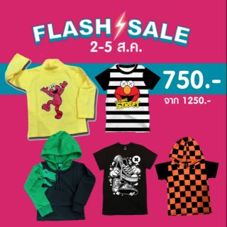 FLASHSALE 2-5 สิงหา เสื้อ 5 ตัวตามรูป