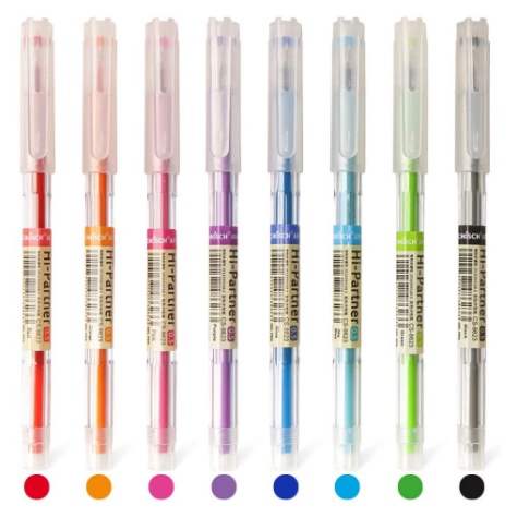 Maples ปากกาเจลสี 8 สี ปากกาเจล หัว 0.5 mm ขายแยกด้าม (MP451)