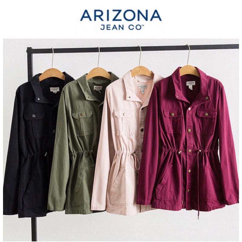 เสื้อคลุม  เสื้อแจ็คเก็ตแนวทหาร 🌿แบรนด์✨ARIZONA JEAN CO 🌿เนื้อผ้า 💯% cotton (JK480)u