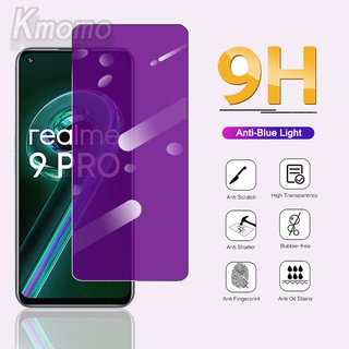 กระจกนิรภัย ป้องกันแสงสีฟ้า สีม่วง สําหรับ Realme C35 C31 C21y C25Y C25 C25s C21 C20 C17 C15 C12 C11 2021 9 Pro Plus 9i 9 4G 8 5G 8i 7i 6i 6s 6 5 5i 5s 7 Pro Narzo 30A 50i 50 Pro 5G 50A Prime GT 2 Pro Neo2 Neo3 Master