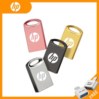 แฟลชไดรฟ์ Hp mini สามสีให้เลือก 512 256 128 64 32 16 8gb ซูเปอร์มินิ usb 2.0 ปากกาไดรฟ์หน่วยความจําแบบพกพา