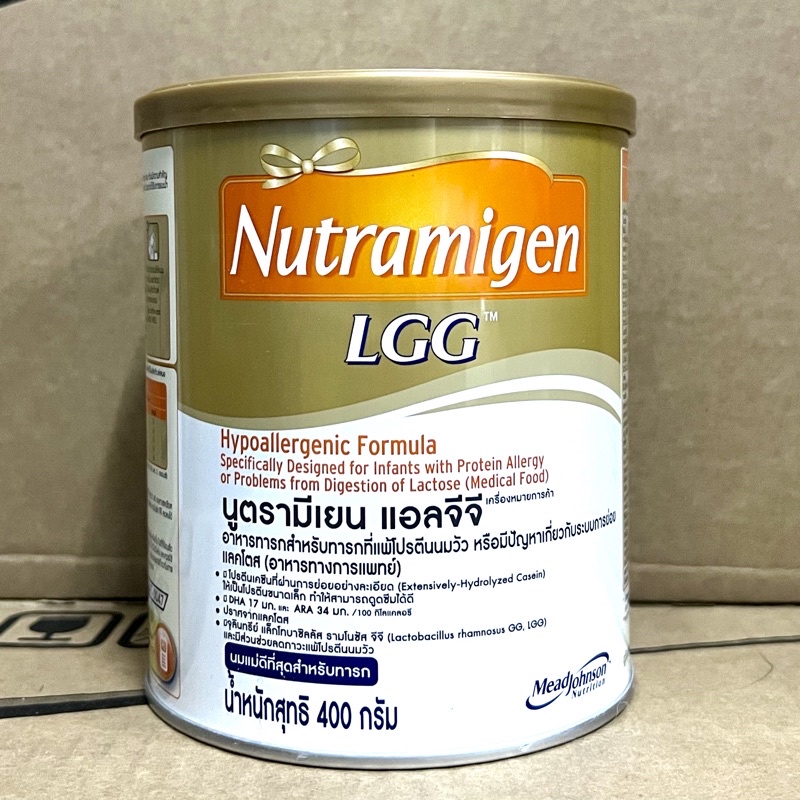 Nutramigen LGG 400 กรัม นูทรามิเจน •นมสำหรับเด็กแพ้โปรตีนนมวัว•