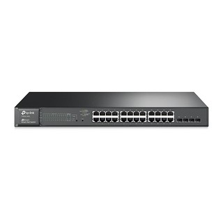 JetStream 24-Port Gigabit Smart PoE+ Switch with 4 SFP Slots