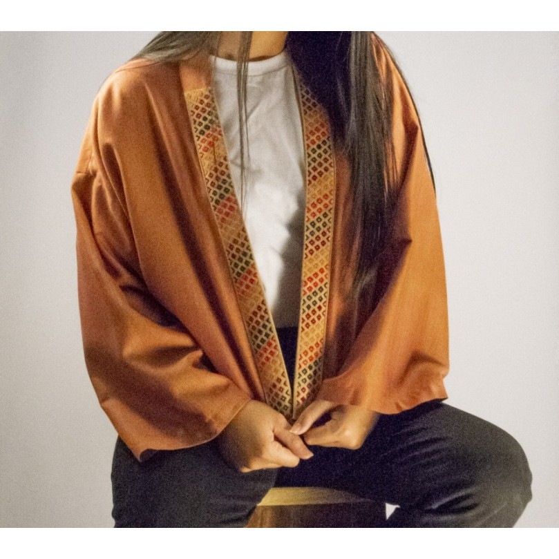 Suntree เสื้อคลุมผ้าฝ้าย แต่งจก