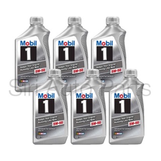 น้ำมันเครื่องสังเคราะห์แท้ Mobil1 5W-50 FSx2 Keeps Your Engine Running Like New จำนวน 6 Qt