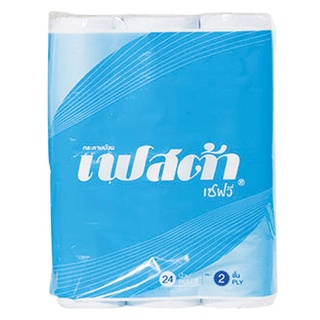 กระดาษทิชชูม้วน เชฟวี่ (แพ็ค24ม้วน) เฟสต้า กระดาษทิชชู Chevy Roll Tissue (24 Rolls Pack) Festa