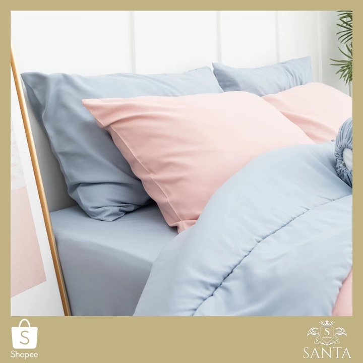 SANTA ผ้าปูที่นอนรัดมุม 14 นิ้ว สีพื้น thumbnail 5