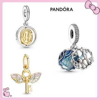 Pandora จี้กุญแจ รูปกวาง แฮร์รี่พอตเตอร์ หมุนได้ ของขวัญวันเกิด สําหรับสุภาพสตรี p825