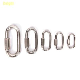 (Cei) Stainless Steel Screw Lock Climbing Gear Carabiner Quick Links Safety Snap Hook