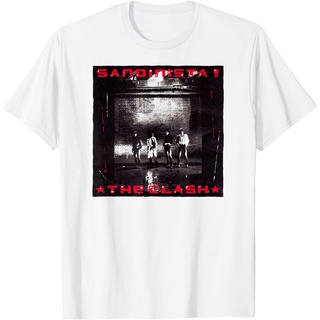 ผ้าฝ้ายคอกลมเสื้อยืด พิมพ์ลาย The Clash Sandinistafrom S-4XL