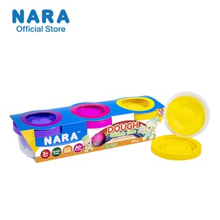 NARA Dough แป้งโดว์ไร้สารกลูเต็น ขนาด 120 กรัม 3 กระปุก 3 สี