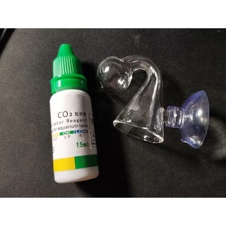 Drop checker ดรอบเช็คเกอร์ วัดCO2 พร้อมน้ำยา+จุกยางจัดส่งจากกทม. มีส่งexpress delivery