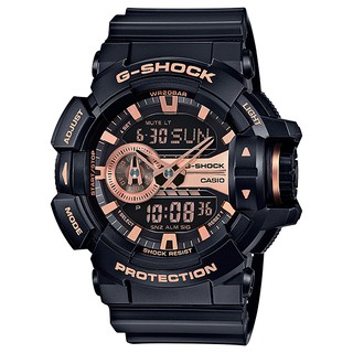 นาฬิกา Casio G-Shock Limited Garish Black &amp; Gold Series รุ่น GA-400GB-1A4 สีดำพิ้งค์โกลด์ ของแท้ รับประกัน1ปี