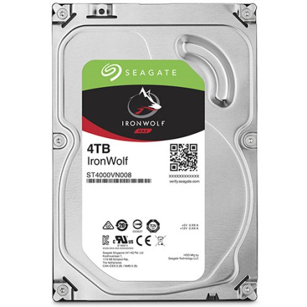 Seagate 4TB IronWolf NAS SATA III 3.5" 64MB 5900rpm (ST4000VN008)