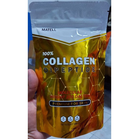 MATELL COLLAGEN DIPEPTIDE ขนาด100กรัม สินค้าแท้100% ไม่แท้ยินดีคืนเงินครับ