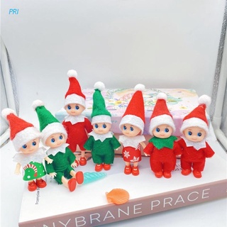 pri Mini Christmas Doll Cute Elf Dolls for Christmas Holiday Decoration Crafts