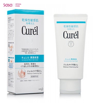 Curel Makeup Cleansing Gel เจลทำความสะอาดผิวหน้า ล้างเครื่องสำอาง (130 กรัม)