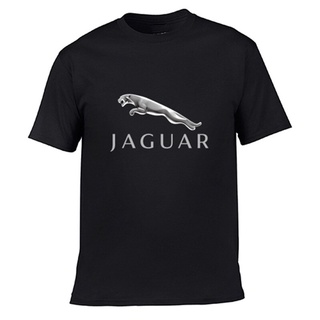 2021 เสื้อยืดลําลองแฟชั่นสําหรับผู้ชายแขนสั้นคอกลมพิมพ์ลาย Car JAGUAR Logo ใส่สบาย