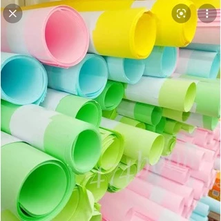 (10แผ่น) กระดาษชาร์ทสี 110แกรม 79x110ซม. กระดาษรองบอร์ด กระดาษชาร์ทสีแผ่นใหญ่