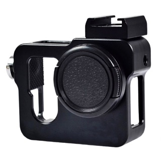 Aluminum Housing Protective Frame Case + Lens Cap for GoPro 4