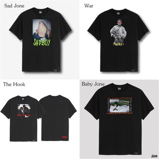 [ปรับแต่งได้]Just Say Bad  ® เสื้อ Oversize รุ่น Sad Boy / Baby Jone / The Hook / War สีดำ OS