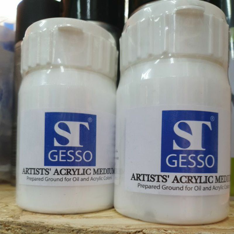 Gesso   ST แกสโช่  ขนาด 1000ml. acrylic medium