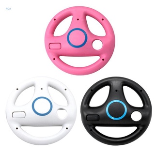 ROX 3 Color ABS Steering Wheel for Wii Kart Racing Games Remote Controller Console