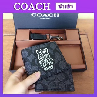 กระเป๋าสตางค์ Coach F68217 กระเป๋าสตางค์ forever กระเป๋าสตางค์ กระเป๋าสตางค์ใบสั้น กระเปาตังค์  กระเป๋าสตางค์