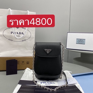 พรี Prada 6091 กระเป๋าสะพาย กระเป๋าโซ่ กระเป๋าเก็บโทรศัพท์ กระเป๋าแฟชั่นกระเป๋าสะพายไหล่กระเป๋าสะพายข้าง แบรนด์เนน