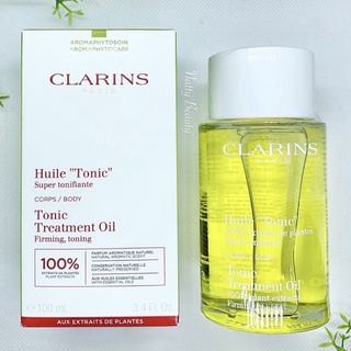 🔥แท้💯%🔥ฉลากไทย 100ml.ผลิต1-10/65 น้ำมันกระชับผิว Clarins Tonic Body Treatment Oil