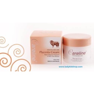 ครีมรกแกะ Careline แคร์ไลน์ ผสมคอลลาเจนและวิตามินอี Careline Placenta Cream (100g.)