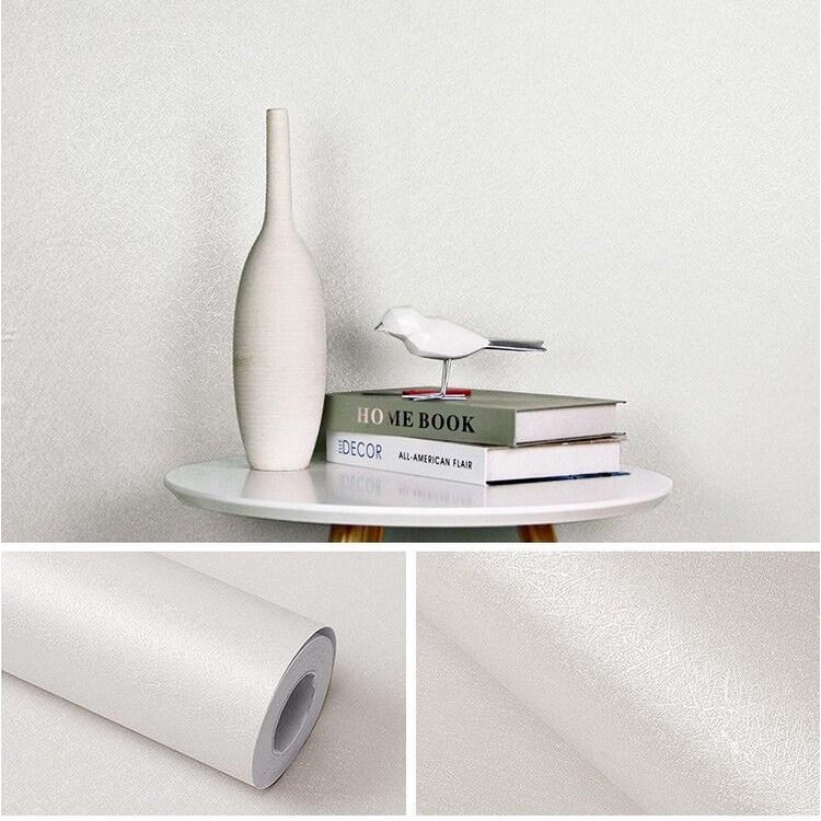 ลายขาวไหม วอลเปเปอร์ สติกเกอร์ ติดผนัง กาวในตัว PVC มีกาวในตัว ขนาด 0.45x10 เมตร SF05 135 134 W191