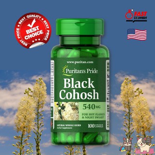 Black Cohosh 540 mg / 100 Capsules Puritan’s Pride exp.01/2027