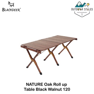 Blackdeer NATURE Oak Roll up Table Black Walnut 120 (โต๊ะไม้)