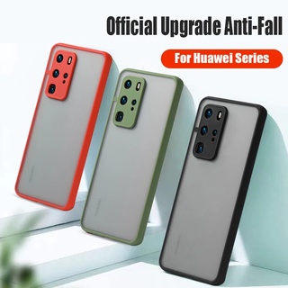 Huawei Y7a P smart 2021 Y9a Y9s Y8p Y7p Y9 Y7 Pro Prime 2019 ซิลิโคน ใส กันกระแทก เคลือบด้าน เคสแข็ง