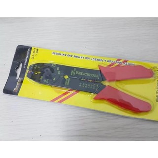 Crimping Pliers คีมย้ำหางปลา ย้ำสายไฟ ปอกสายไฟ. #130