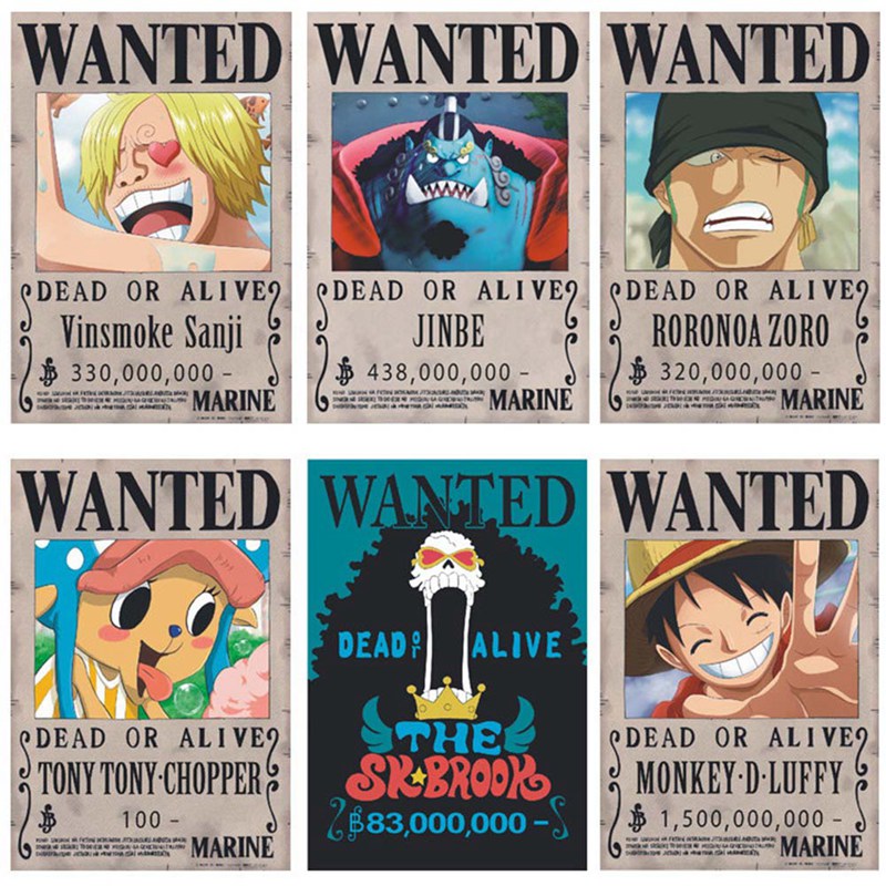 โปสเตอร One Piece Wanted ขนาด 28 5 ซม X 19 5 ซม Shopee Thailand