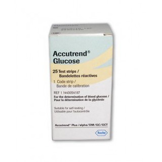 ACCUTREND แผ่นตรวจ GLUCOSE 25S, TRIGLYCERIDE 25S, CHOLLESTEROL 25S