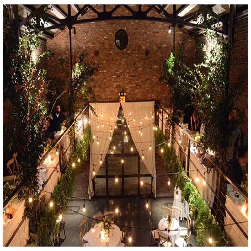 🔌สายไฟห้อยระย้า ขั้วE27 ม้วน10-100 เมตร กันน้ำ ราคาไฟราว ไฟราวสําเร็จรูป(ราคาไม่รวมหลอ - รูปที่ 5